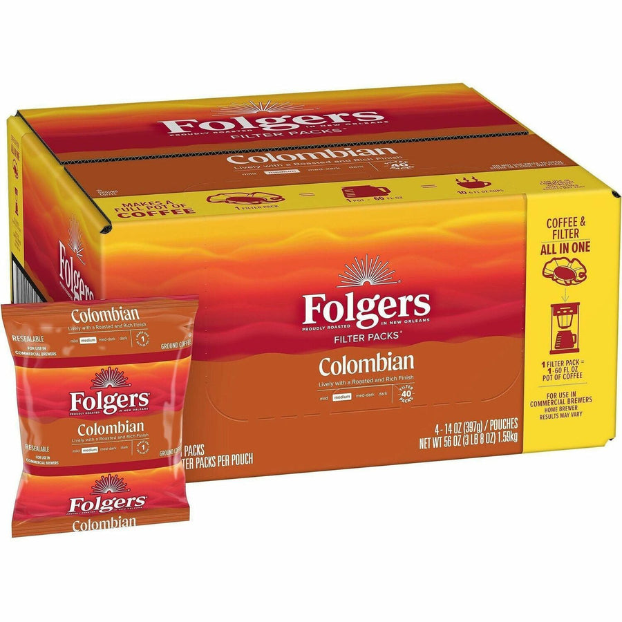 Folgers® Colombian Coffee, 40 / Carton, FOL10107