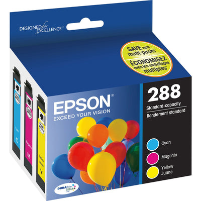 Epson DURABrite Ultra T288 Original Inkjet Ink Cartridge - Cyan, Magenta, Yellow - 3 / Pack, EPST288520S