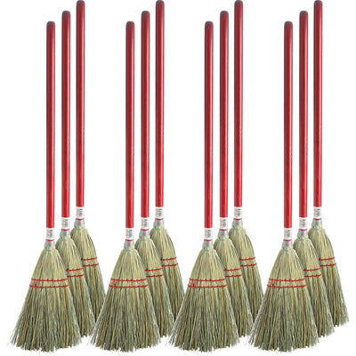 Genuine Joe Lobby Broom, Natural, 12 / Carton, GJO11501CT