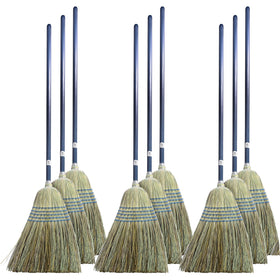 Genuine Joe Light Duty Broom, Natural, 12 / Carton, GJO12002CT