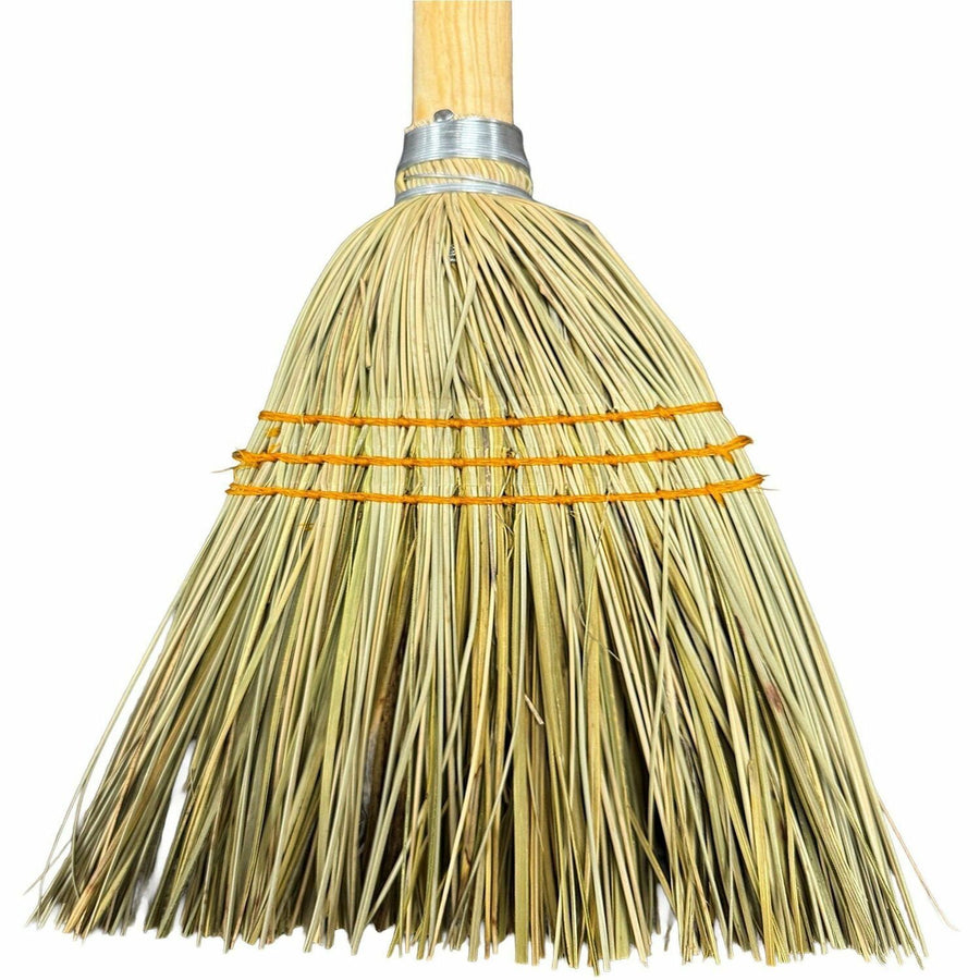 Genuine Joe Lobby Broom, Natural, Wood, 12 / Carton, GJO12501CT