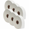 Genuine Joe Jumbo Jr Dispenser Bath Tissue Roll, White, 6 / Carton, GJO3520006