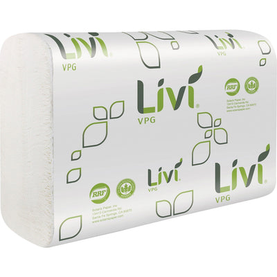 Solaris Paper Livi VPG MultiFold Towel, White, 16 / Carton, SOL43513