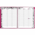 ACCO Cambridge FloraDoodle Premium Weekly Monthly Appointment Book, Black, White, Large, Multi, 8 1/2", AAG589-905