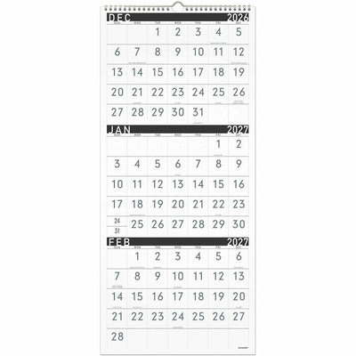 ACCO At-A-Glance Contemporary 3-Month Reference Wall Calendar, 12", AAGPM11X28
