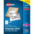 Avery Shipping Labels with Receipt, 5-1/16" x 7-5/8" 100 Count (27900), White, 1 Box, AVE27900
