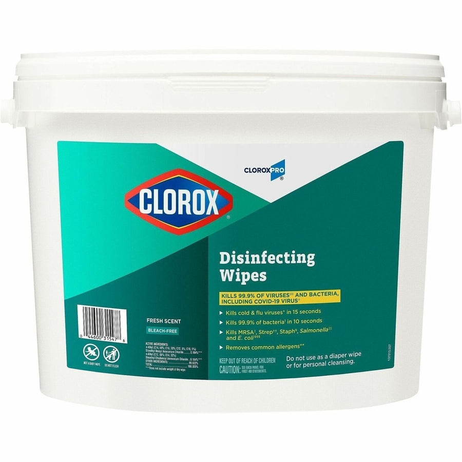 CloroxPro™ Disinfecting Wipes, Commercial Solutions, White, Textured, CLO31547