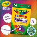 Crayola Erasable Colored Pencils, 3.3 mm, 36 / Pack, CYO681036