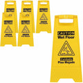 Genuine Joe Universal Graphic Wet Floor Sign, Yellow, 2 / Carton, GJO85117CT