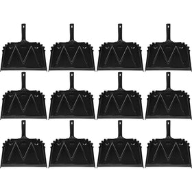 Genuine Joe Heavy-duty Metal Dustpan, Black, 12 / Carton, GJO85151CT