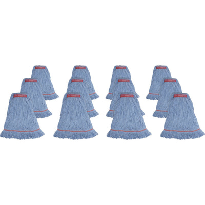 Genuine Joe Narrow Band Large Mophead, Blue, 12 / Carton, GJOLBL1BCT