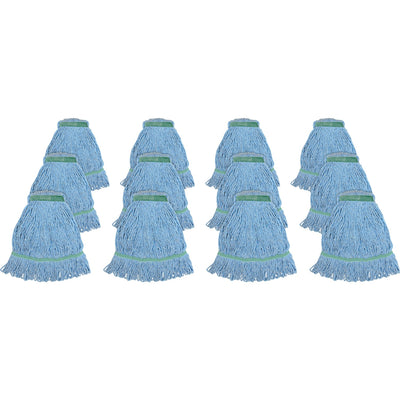 Genuine Joe Narrow Band Medium Mophead, Blue, 12 / Carton, GJOMBL1BCT