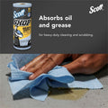 Kimberly-Clark Scott Heavy Duty Shop Towels, Blue, 1 Carton, KCC32992