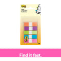 3M Post-it Flags in On-the-Go Dispenser - Bright Colors, Pink, 100 / Pack, MMM6835CB2