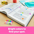3M Post-it Flags in On-the-Go Dispenser - Bright Colors, Pink, 100 / Pack, MMM6835CB2