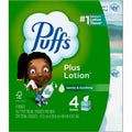 Procter & Gamble Puffs Plus Lotion Facial Tissues, White, 4 / Pack, PGC34899