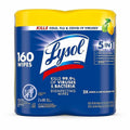 Reckitt Benckiser plc Lysol Disinfecting Wipes, White, 160 / Pack, RAC80296