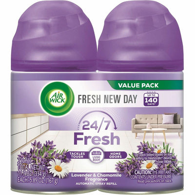 Reckitt Benckiser plc Air Wick Lavender Refill Pack, Clear, 1 Pack, RAC85595