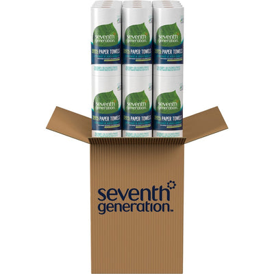 Seventh Generation 100% Recycled Paper Towels, White, 24 / Carton, SEV13722