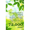 Seventh Generation 100% Recycled Paper Towels, White, 24 / Carton, SEV13722