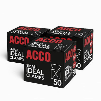 ACCO Ideal Clamps, Silver, 3 / Pack, ACC72643