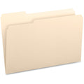 Business Source 1/3 Tab Cut Legal Recycled Top Tab File Folder, Manila, 8 1/2" Width x 14" Length, 100 / Box, BSN99724