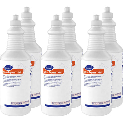 Diversey Citrus Express Gel Solvent Spotter, White, 6 / Carton, DVO95002523CT