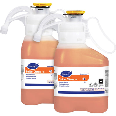 Diversey Stride Citrus HC Neutral Cleaner, Orange, 2 / Carton, DVO95122613CT