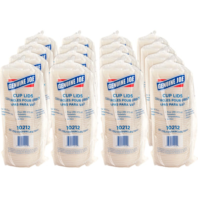 Genuine Joe Vented Hot Cup Lid, White, 20 / Carton, GJO10212CT