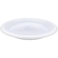 Genuine Joe 10-1/4" Large Plastic Plates, Warm White, 4 / Carton, GJO10323CT