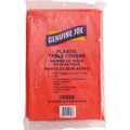 Genuine Joe Plastic Rectangular Table Covers, Red, 4 / Carton, GJO10326CT