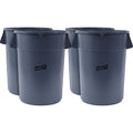 Genuine Joe 44-gallon Heavy-duty Trash Container, Gray, GJO11581CT