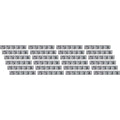 Genuine Joe Cleaning Tool Wall Organizer Rack, Gray, 24 / Carton, GJO12504CT