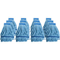Genuine Joe Microfiber Wet Mophead Refill, Blue, 12 / Carton, GJO47540CT