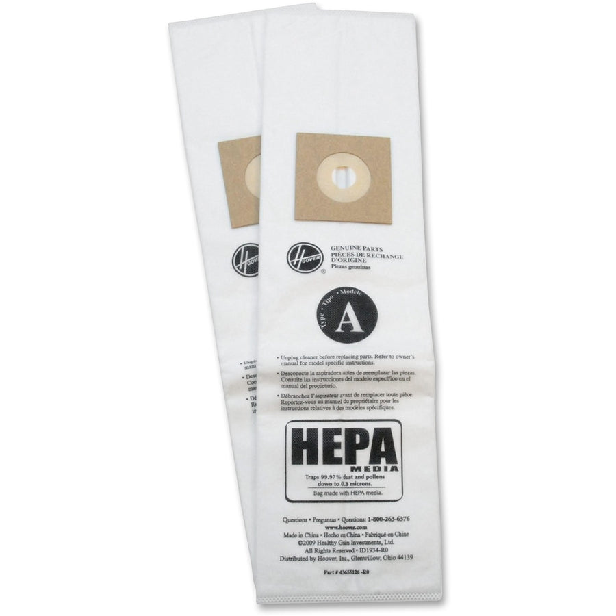 Hoover Insight Upright Allergen Bags, Yellow, 1 / Pack, HVRAH10170