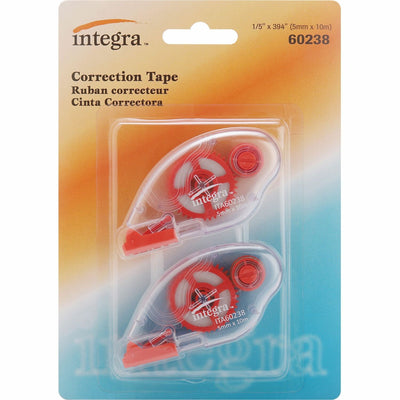 Integra Correction Tape - 2 Dispensers/PK, White, 2 / Pack, ITA60238