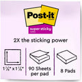3M Post-it Super Sticky Notes - Supernova Neons Color Collection, Iris Infusion, 1 Pack, MMM6228SSMIA