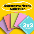 3M Post-it Super Sticky Notes - Supernova Neons Color Collection, Iris Infusion, 24 / Pack, MMM65424SSMIACP