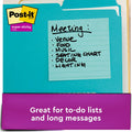3M Post-it Super Sticky Lined Notes - Supernova Neons Color Collection, Iris Infusion, 1 Pack, MMM6756SSMIA