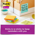 3M Post-it Super Sticky Lined Notes - Supernova Neons Color Collection, Iris Infusion, 1 Pack, MMM6756SSMIA