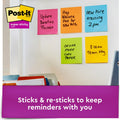 3M Post-it Super Sticky Dispenser Notes - Energy Boost Color Collection, Sunnyside, 1 Pack, MMMR33018SSAUCP