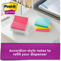 3M Post-it Super Sticky Dispenser Notes - Supernova Neons Color Collection, Guava, 1 Pack, MMMR3306SSMIA