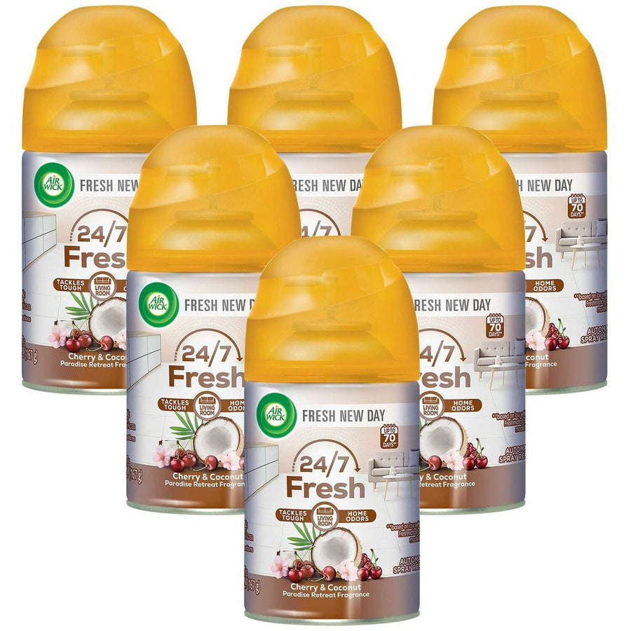 Air Wick Freshmatic Life Scents Refill, Clear, Long Lasting, 6 / Carton, RAC91099CT