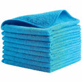 Rubbermaid Commercial Microfiber Light-Duty Cleaning Cloths, Blue, 24 / Bag, RCP1820583