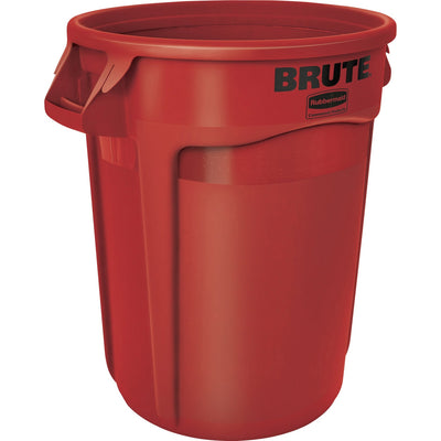 Rubbermaid Commercial Brute 32-Gallon Vented Container, Red, RCP263200RD