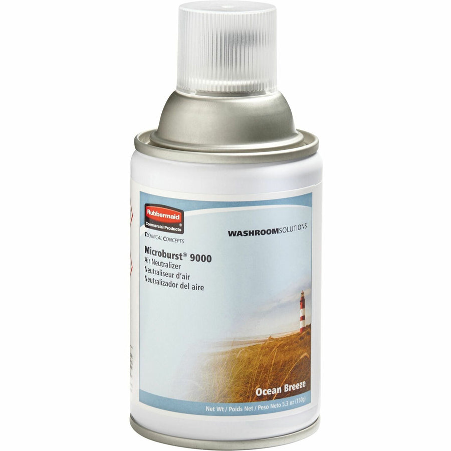 Rubbermaid Commercial MB 9000 Refill OcBreeze Air Spray, Microburst, Long Lasting, 4 / Carton, RCP4012471