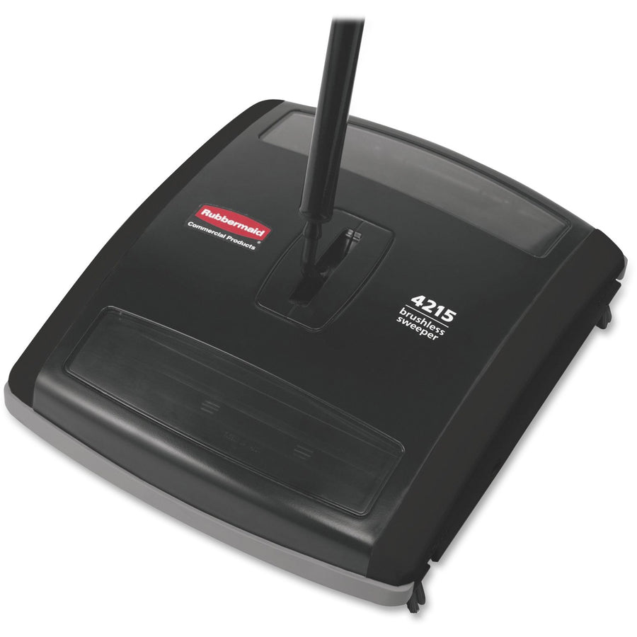 Rubbermaid Commercial Brushless Mechanical Sweeper, Black, ABS Plastic, Durable, RCP421588BK