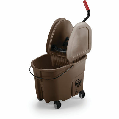 Rubbermaid Commercial WaveBrake Combo Mop Bucket, Brown, 1 Carton, RCP757788BRN