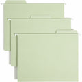 Smead FasTab 1/3 Tab Cut Letter Recycled Fastener Folder, Moss, 8 1/2" Width x 11" Length, 18 / Box, SMD65120