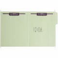 Smead FasTab 1/3 Tab Cut Letter Recycled Fastener Folder, Moss, 8 1/2" Width x 11" Length, 18 / Box, SMD65120